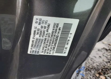2012 Honda Odyssey Exl z USA, uszkodzony, nr VIN 5FNRL5H66CB083962